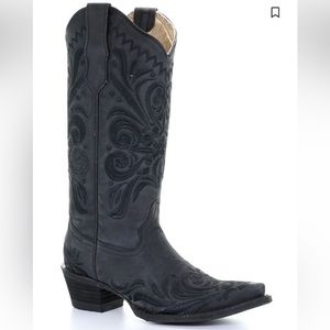 Boot barn black circle g women’s filigree western boots - snip toe